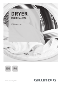 Manual Grundig GTN 38267 GC Dryer