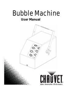 Manual Chauvet B-250 Bubble Machine