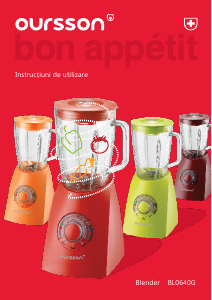 Manual Oursson BL0640G Blender