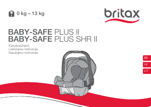 Kasutusjuhend Britax Baby-Safe Plus II Turvatool