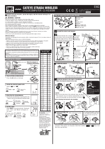 Manual Cateye CC-RD300W Strada Cycling Computer