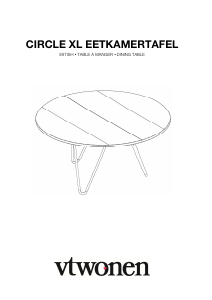 Bedienungsanleitung vtwonen Circle XL Esstisch