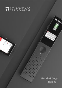 Handleiding Tikkens TI58-N Audiorecorder