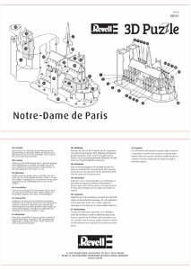 Manual de uso Revell 00121 Notre Dame de Paris Rompecabezas 3D