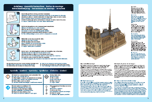 Manual Revell 00190 Notre Dame de Paris 3D Puzzle