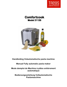 Manual Trebs 21126 Comfortcook Pasta Machine