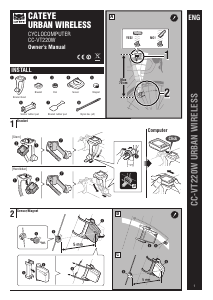 Handleiding Cateye CC-VT220W Urban Fietscomputer