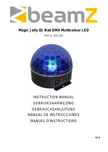 Manual de uso BeamZ 153.216 Magic Jelly Bola de discoteca