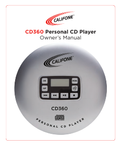 Handleiding Califone CD360 Discman