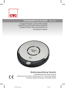Instrukcja Clatronic CDP 7001 Przenośny odtwarzacz CD
