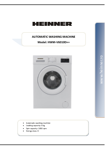 Manual Heinner HWM-V6010D++ Mașină de spălat