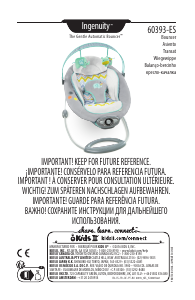 Manual Ingenuity 60393-ES Espreguiçadeira para bebê