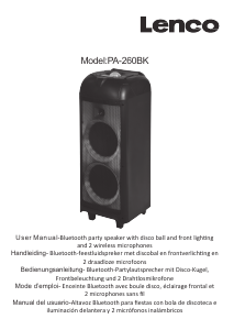 Manual Lenco PA-260BK Speaker