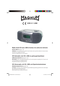 Bedienungsanleitung Magnum CDR 211 USB Stereoanlage