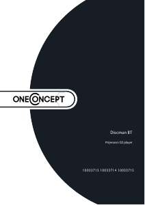 Priručnik OneConcept 10033715 Discman