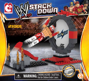 Handleiding C3 Toys set 21007 WWE Stackdown Brodus Clays funkasaurus