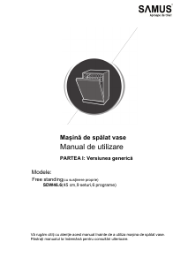 Manual Samus SDW46.6 Maşină de spălat vase