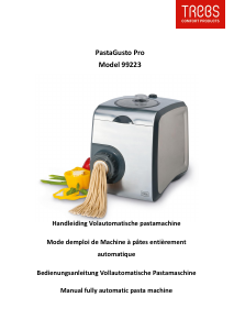 Manual Trebs 99223 PastaGusto Pro Pasta Machine