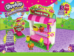 Manual C3 Toys set 37327 Shopkins Fruit and vegetable stand
