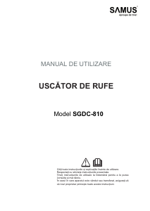 Manual Samus SGDC-810 Uscător
