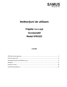 Manual Samus SFBI222 Combina frigorifica
