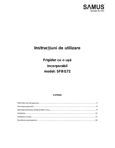 Manual Samus SFBI172 Combina frigorifica