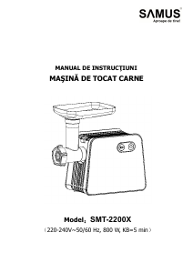 Manual Samus SMT-2200X Tocator carne