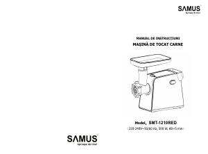 Manual Samus SMT-1210RED Tocator carne