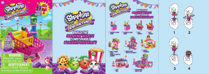 Bruksanvisning C3 Toys set 37333 Shopkins Kundvagn med Freezy Peasy och Wild Carrot