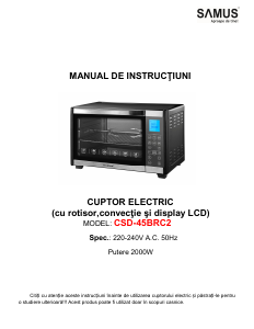 Manual Samus CSD-45BRC2 Cuptor