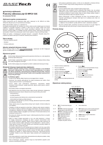 Instrukcja Basetech MPCD-122C Przenośny odtwarzacz CD