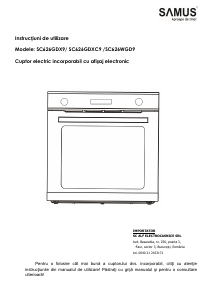 Manual Samus SC626WGD9 Cuptor