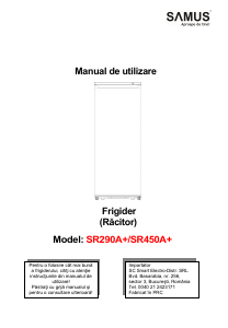 Manual Samus SR450A+ Frigider