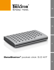 Manuale TrekStor DataStation pocket click 3.0 KIT Hard-disk