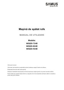 Manual Samus WSGDI-7140 Mașină de spălat