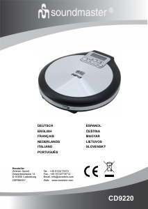 Bedienungsanleitung Soundmaster CD9220 Discman