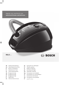 Manual Bosch BGL3A110 Vacuum Cleaner