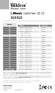 Manual TrekStor i.Beat cebrax 2.0 Mp3 Player