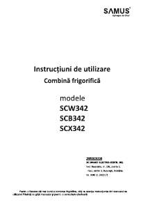 Manual Samus SCB342 Combina frigorifica