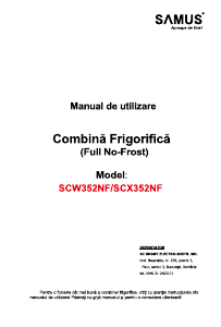 Manual Samus SCW352NF Combina frigorifica