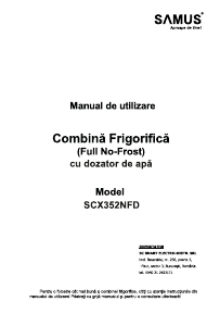 Manual Samus SCX352NFD Combina frigorifica