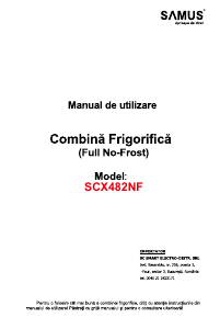 Manual Samus SCX482NF Combina frigorifica
