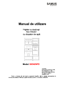 Manual Samus SX542NFD Combina frigorifica