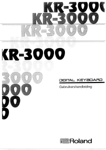 Handleiding Roland KR-3000 Keyboard