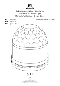 Manual Lifegoods LG964 Disco Ball