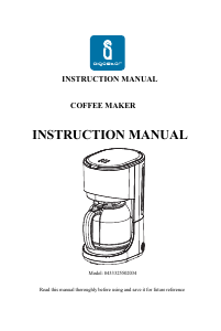 Manual Aigostar 8433325502034 Coffee Machine