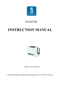 Manual Aigostar 8433325502041 Toaster