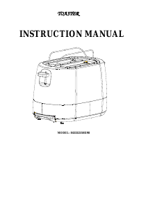 Manual Aigostar 8433325501198 Toaster