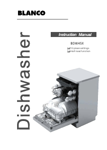 Manual Blanco BDW45X Dishwasher