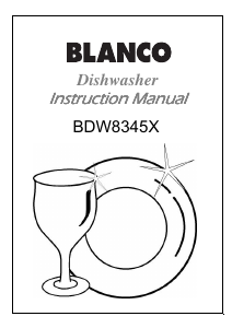 Manual Blanco BDW8345X Dishwasher